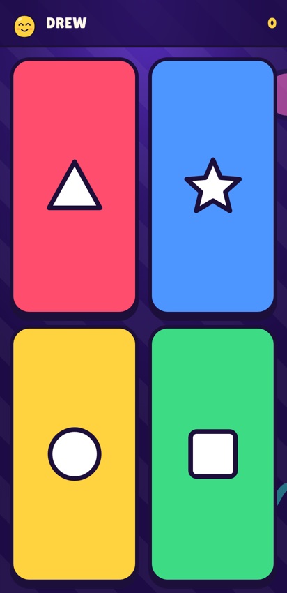 The phone controller: four big shape buttons